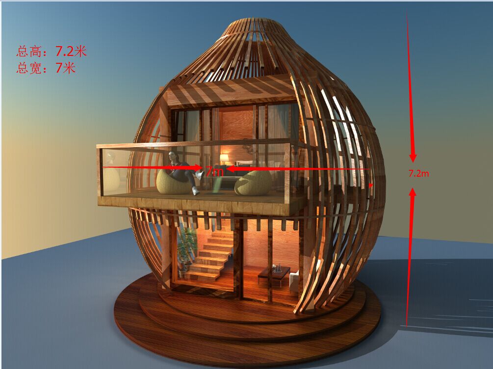 緬甸鳥籠別墅及仿真樹屋