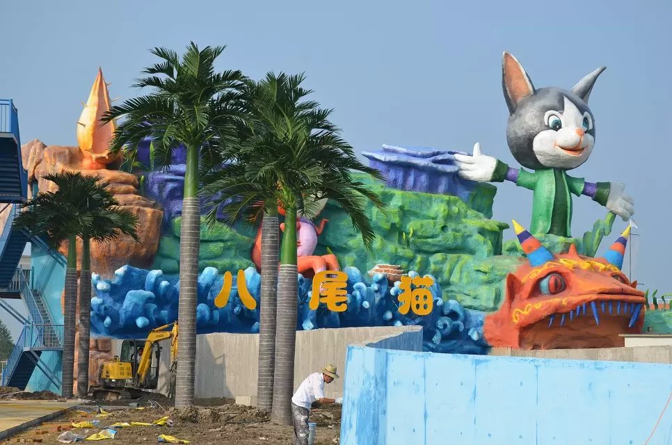 江蘇省泰州秋雪湖歡樂世界仿真大王椰