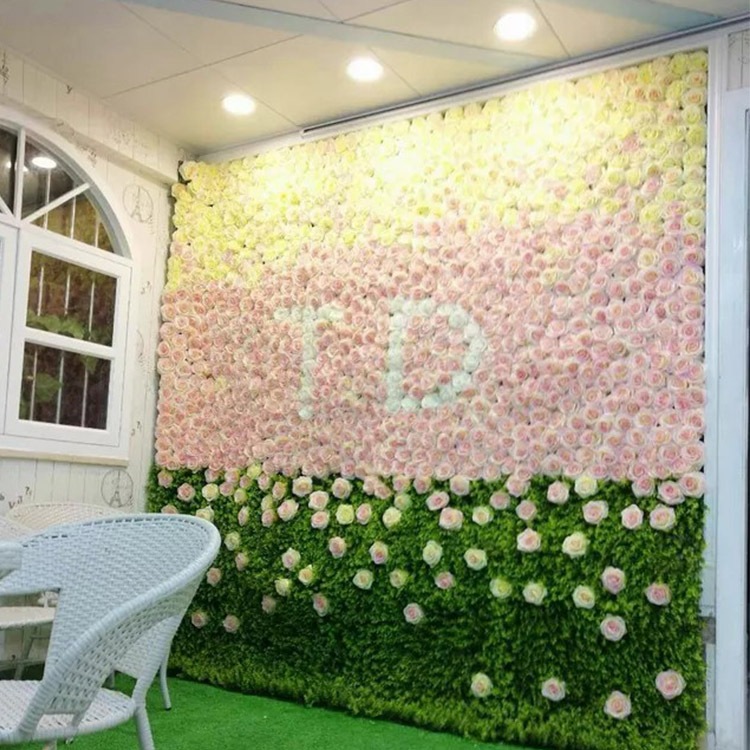 室內(nèi)仿真花墻