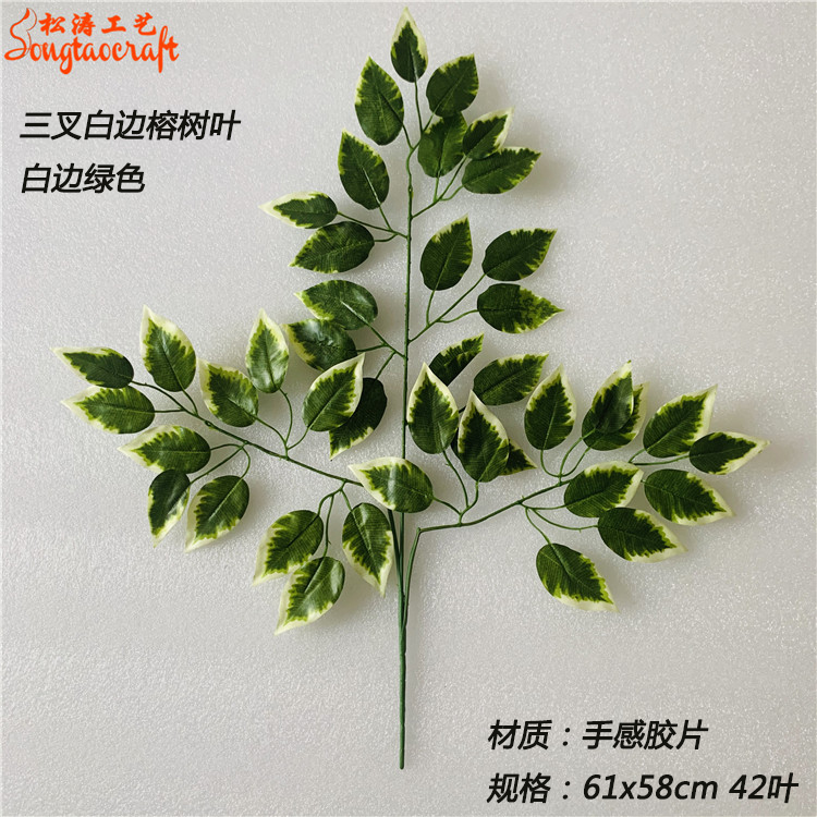仿真白邊榕樹(shù)葉子