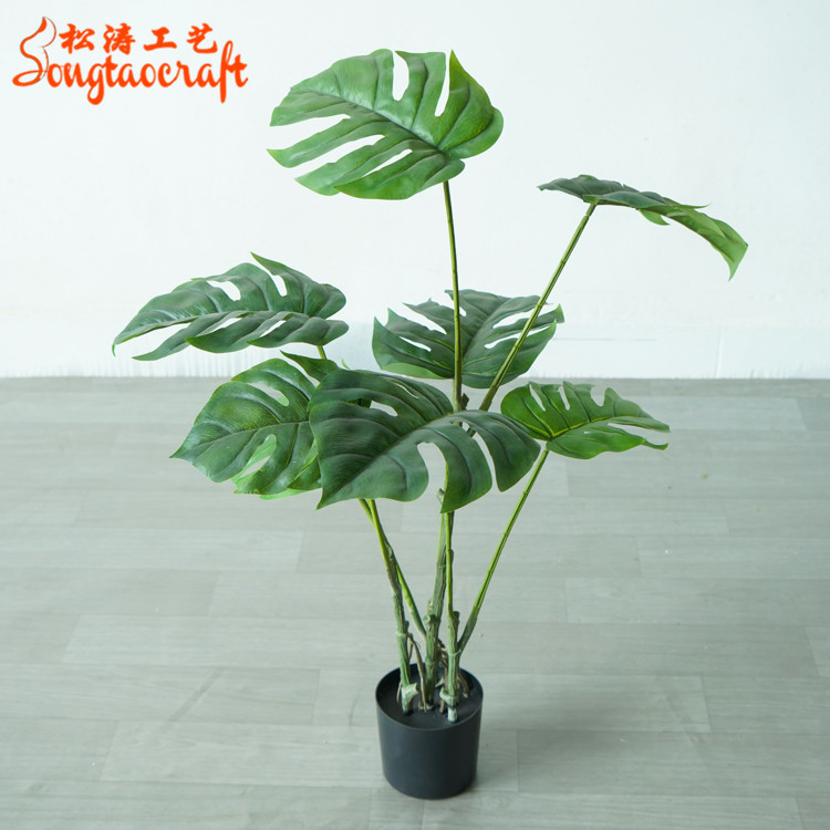 仿真龜背葉盆栽