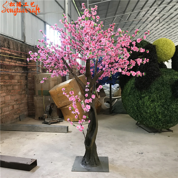 紅色仿真桃花樹(shù)