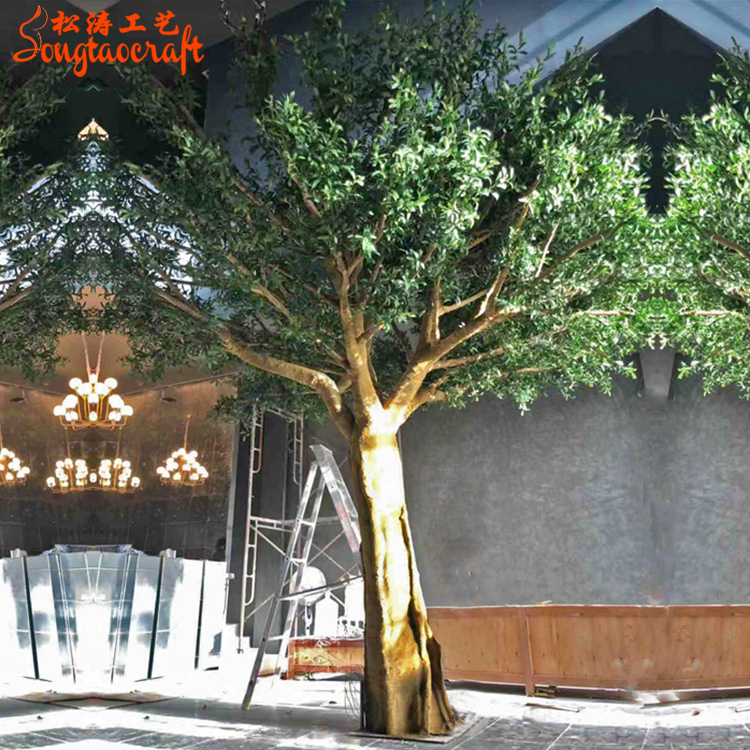 室內(nèi)大型假橄欖樹(shù)