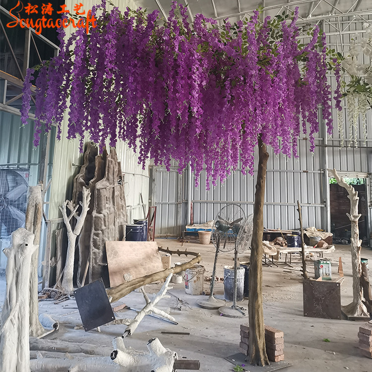 單邊仿真紫藤花樹(shù)