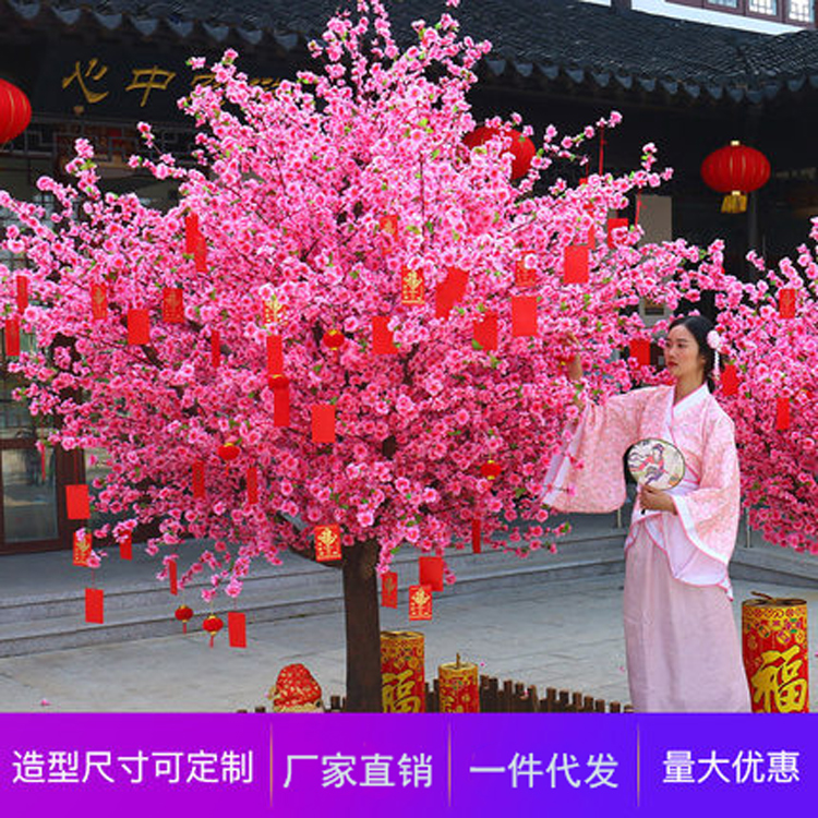 仿真桃花樹，現(xiàn)代裝飾不可或缺的存在