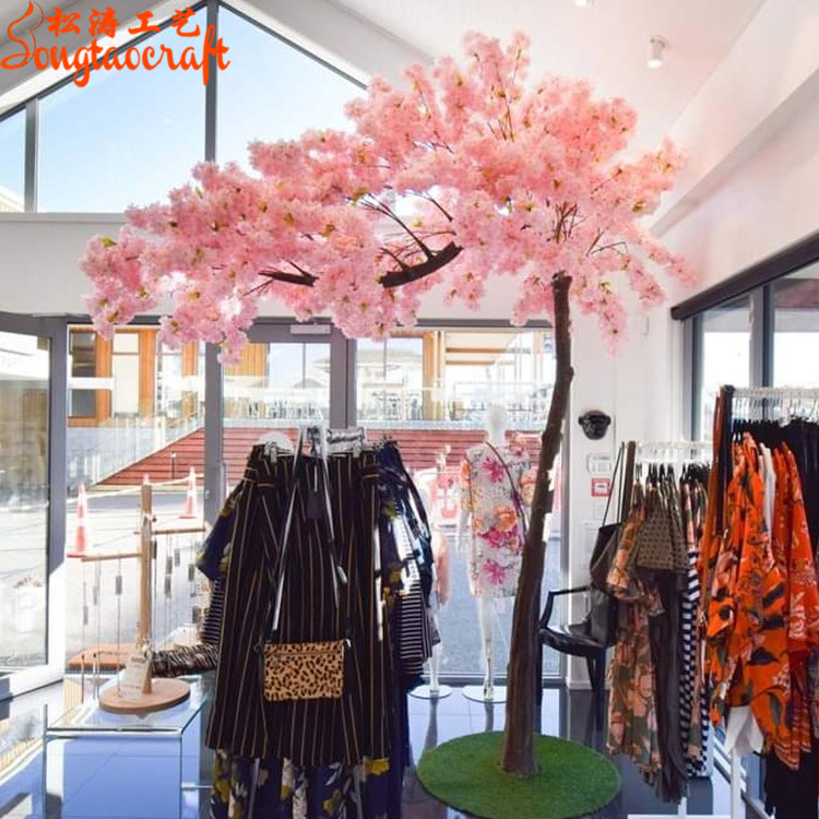 迷你粉仿真迎賓櫻花樹