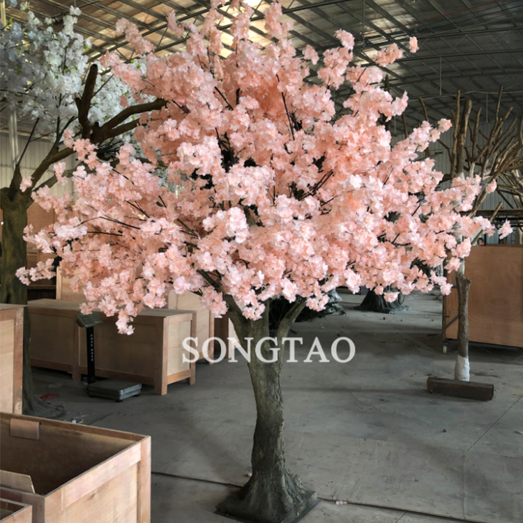 粉色人造櫻花樹(shù)