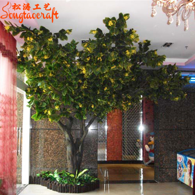 順德大良西餐廳仿真花樹工程