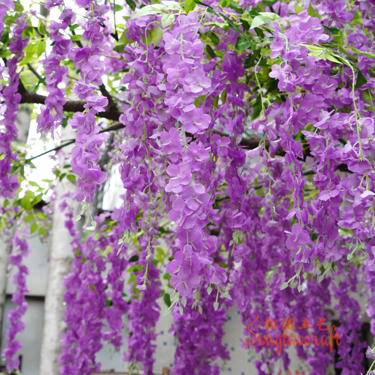 仿真紫藤花仿的“維妙維翹”的秘訣是什么？