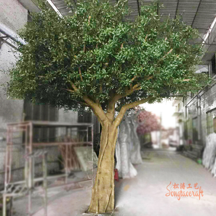 仿真橄欖樹用“玻璃鋼”制作已是主流？